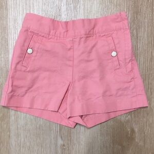 Janie and Jack Little Girl’s Side Zip Dressy Pink Shorts 4T